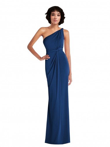 One Shoulder Spandex Sleeveless Royal Blue Semi Formal Evening Dress / Prom Dress / Bridesmaid Dress Edinburgh