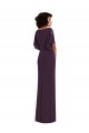 V-Neck Spandex Split Sleeves Grape Formal Evening Gown / Prom Dress / Bridesmaid Dress Edinburgh