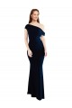Mermaid Stretch Crepe Sleeveless Long Dark Navy Formal Evening Gown / Prom Dress / Bridesmaid Dress Edinburgh