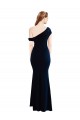 Mermaid Stretch Crepe Sleeveless Long Dark Navy Formal Evening Gown / Prom Dress / Bridesmaid Dress Edinburgh