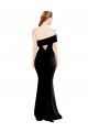 One Shoulder Stretch Crepe Sleeveless Keyhole Back Black Formal Evening Gown / Prom Dress / Bridesmaid Dress Edinburgh