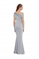 One Shoulder Stretch Crepe Sleeveless Grey Formal Dress / Bridesmaid Dress Edinburgh