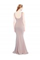 Scoop Neck Stretch Crepe Cap Sleeves Dusty Pink Formal Evening Gown / Prom Dress / Bridesmaid Dress Edinburgh
