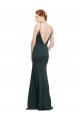 V-Neck Stretch Crepe Sleeveless V-Back Pink Formal Dress / Bridesmaid Dress Edinburgh