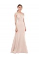 V-Neck Stretch Crepe Sleeveless V-Back Pink Formal Dress / Bridesmaid Dress Edinburgh