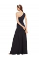 One Shoulder Stretch Crepe Sleeveless Long Dark Navy Formal Evening Gown / Prom Dress / Bridesmaid Dress Edinburgh