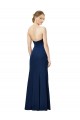 Strapless Stretch Crepe Sleeveless Low Back Black Formal Dress / Bridesmaid Dress Edinburgh