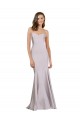 Strapless Stretch Crepe Sleeveless Arctic Lilac Prom Dress / Bridesmaid Dress Edinburgh