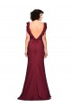 Strapless Stretch Crepe Sleeveless Burgundy Prom Dress / Bridesmaid Dress Edinburgh