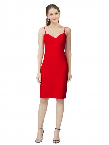 Sweetheart Stretch Crepe Sleeveless Red Formal Evening Gown / Prom Dress / Bridesmaid Dress Edinburgh