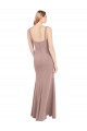 Square Neck Stretch Crepe Sleeveless Dusty Pink Prom Dress / Bridesmaid Dress Edinburgh
