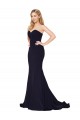 Sweetheart Stretch Crepe Sleeveless Dark Navy Formal Evening Gown / Prom Dress / Bridesmaid Dress Edinburgh