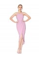 Halter Neck Stretch Crepe Sleeveless Orchid Bridesmaid Dress / Formal Dress Edinburgh