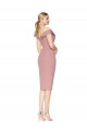 Off the Shoulder Stretch Crepe Sleeveless Dusty Pink Black Tie Evening Gown / Prom Dress / Bridesmaid Dress Edinburgh