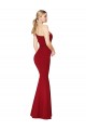 One Shoulder Stretch Crepe Sleeveless Burgundy Formal Evening Gown / Prom Dress / Bridesmaid Dress Edinburgh