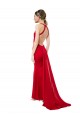 Halter Neck Stretch Crepe Sleeveless Open Back Red Formal Evening Gown / Bridesmaid Dress Edinburgh