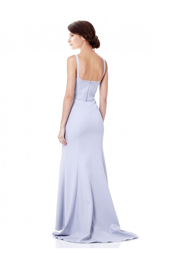 Spaghetti Straps Stretch Crepe Sleeveless Light Sky Blue Evening Gown / Prom Dress / Bridesmaid Dress Edinburgh