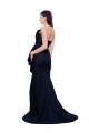 Strapless Stretch Crepe Sleeveless Low Back Dark Navy Semi Formal Evening Dress / Prom Dress / Bridesmaid Dress Edinburgh