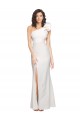 One Shoulder Stretch Crepe Sleeveless Ivory Formal Evening Dress / Bridesmaid Dress Edinburgh