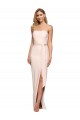 Strapless Stretch Crepe Sleeveless Low Back Nude Formal Evening Gown / Prom Dress / Bridesmaid Dress Edinburgh