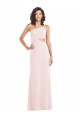 One Shoulder Stretch Crepe Sleeveless Pink Formal Evening Gown / Prom Dress / Bridesmaid Dress Edinburgh