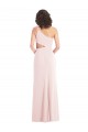 One Shoulder Stretch Crepe Sleeveless Pink Formal Evening Gown / Prom Dress / Bridesmaid Dress Edinburgh