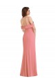 One Shoulder Stretch Crepe Sleeveless Low Back Hot Pink Semi Formal Evening Dress / Prom Dress / Bridesmaid Dress Edinburgh
