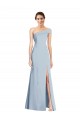 Off the Shoulder Stretch Crepe Sleeveless Light Sky Blue Formal Evening Gown / Prom Dress / Bridesmaid Dress Edinburgh