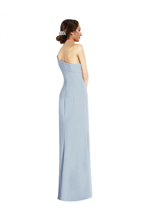 Off the Shoulder Stretch Crepe Sleeveless Light Sky Blue Formal Evening Gown / Prom Dress / Bridesmaid Dress Edinburgh