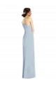 Off the Shoulder Stretch Crepe Sleeveless Light Sky Blue Formal Evening Gown / Prom Dress / Bridesmaid Dress Edinburgh