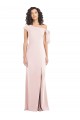 Off the Shoulder Stretch Crepe Cap Sleeves Pink Formal Evening Gown / Prom Dress / Bridesmaid Dress Edinburgh