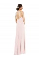 Halter Neck Stretch Crepe Sleeveless Low Back Pink Formal Evening Gown / Prom Dress / Bridesmaid Dress Edinburgh