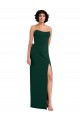 Scoop Neck Stretch Crepe Sleeveless Low Back Midnight Green Formal Evening Gown / Prom Dress / Bridesmaid Dress Edinburgh