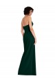Scoop Neck Stretch Crepe Sleeveless Low Back Midnight Green Formal Evening Gown / Prom Dress / Bridesmaid Dress Edinburgh