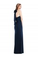 High Neck Stretch Crepe Sleeveless Open Back Dark Navy Semi Formal Evening Dress / Prom Dress / Bridesmaid Dress Edinburgh