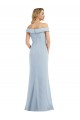 Off the Shoulder Stretch Crepe Sleeveless Light Sky Blue Semi Formal Evening Dress / Prom Dress / Bridesmaid Dress Edinburgh