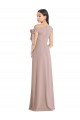 Off the Shoulder Stretch Crepe Sleeveless Dusty Pink Formal Evening Gown / Prom Dress / Bridesmaid Dress Edinburgh