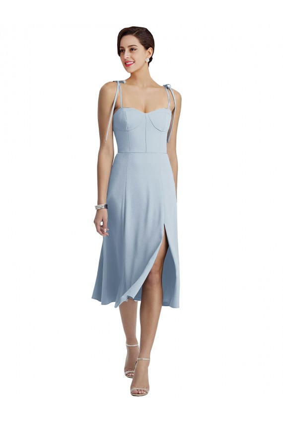 Sweetheart Stretch Crepe Sleeveless Light Sky Blue Evening Gown / Prom Dress / Bridesmaid Dress Edinburgh