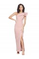 One Shoulder Stretch Crepe Sleeveless Mauve Formal Evening Gown / Prom Dress / Bridesmaid Dress Edinburgh