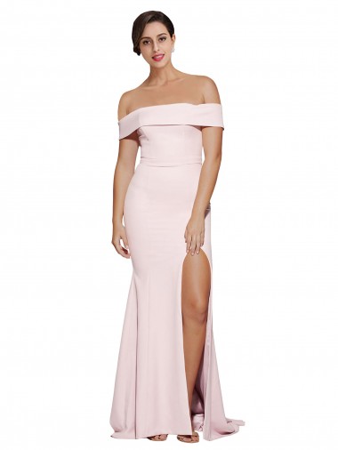 Square Neck Stretch Crepe Sleeveless Low Back Pink Formal Evening Gown / Prom Dress / Bridesmaid Dress Edinburgh