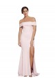 Square Neck Stretch Crepe Sleeveless Low Back Pink Formal Evening Gown / Prom Dress / Bridesmaid Dress Edinburgh