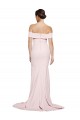 Square Neck Stretch Crepe Sleeveless Low Back Pink Formal Evening Gown / Prom Dress / Bridesmaid Dress Edinburgh