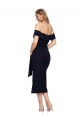 Off the Shoulder Stretch Crepe Sleeveless Low Back Black Formal Evening Gown / Prom Dress / Bridesmaid Dress Edinburgh