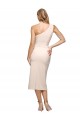 One Shoulder Stretch Crepe Sleeveless Nude Formal Evening Gown / Prom Dress / Bridesmaid Dress Edinburgh