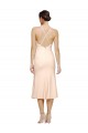 V-Neck Stretch Crepe Sleeveless Low Back Nude Evening Gown / Prom Dress / Bridesmaid Dress Edinburgh