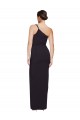 One Shoulder Stretch Crepe Sleeveless Black Formal Evening Gown / Prom Dress / Bridesmaid Dress Edinburgh
