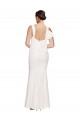 Square Neck Stretch Crepe Sleeveless Low Back Ivory Formal Evening Gown / Prom Dress / Bridesmaid Dress Edinburgh