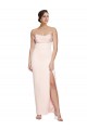 Cowl Neck Stretch Satin Sleeveless Low Back Formal Evening Gown / Prom Dress / Bridesmaid Dress Edinburgh