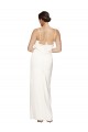 Halter Neck Stretch Satin Sleeveless Low Back Ivory Formal Evening Gown / Prom Dress / Bridesmaid Dress Edinburgh