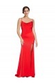 Cowl Neck Stretch Satin Sleeveless Low Back Red Formal Evening Gown / Prom Dress / Bridesmaid Dress Edinburgh